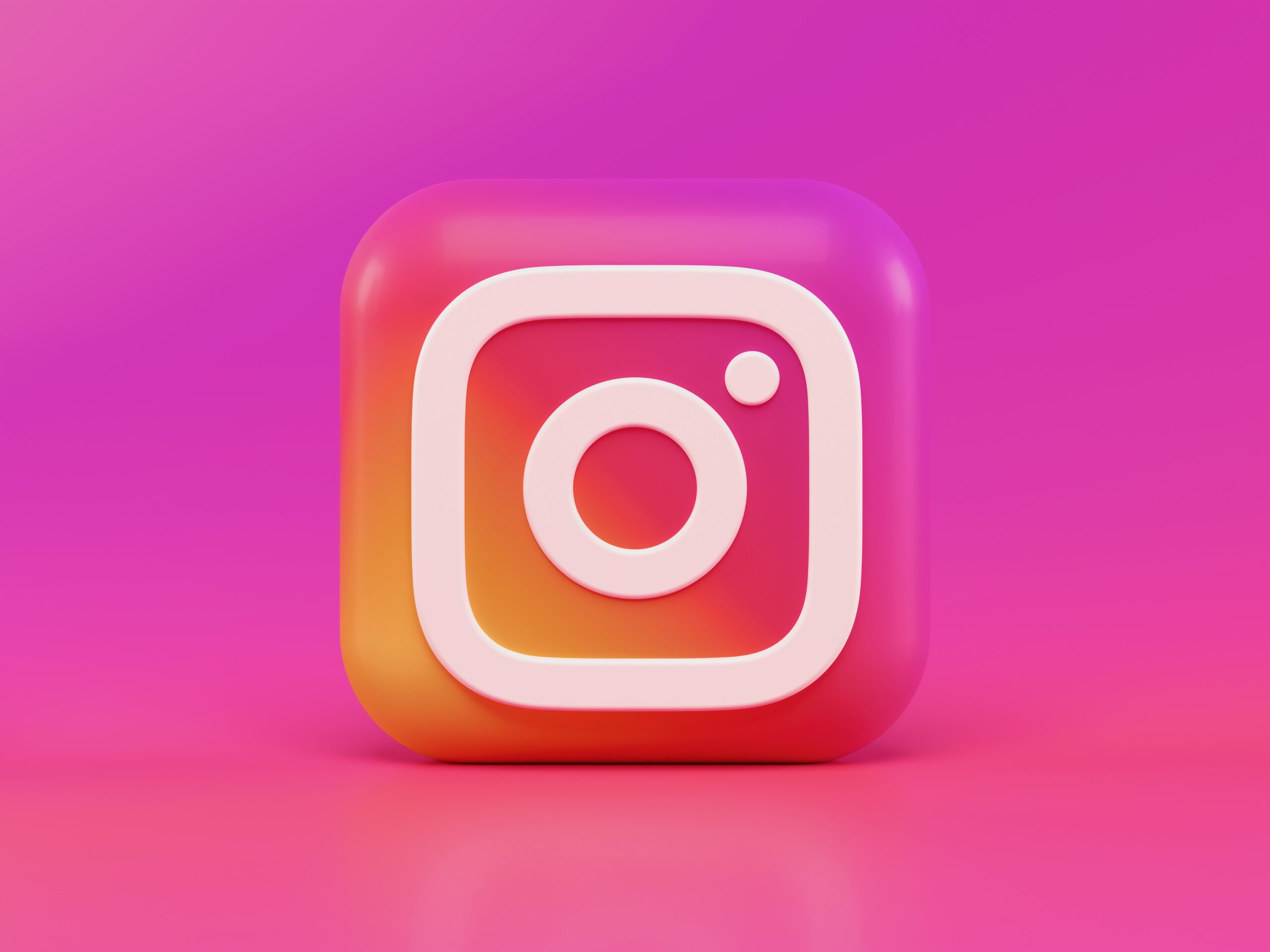 Instagram Logo with pink background