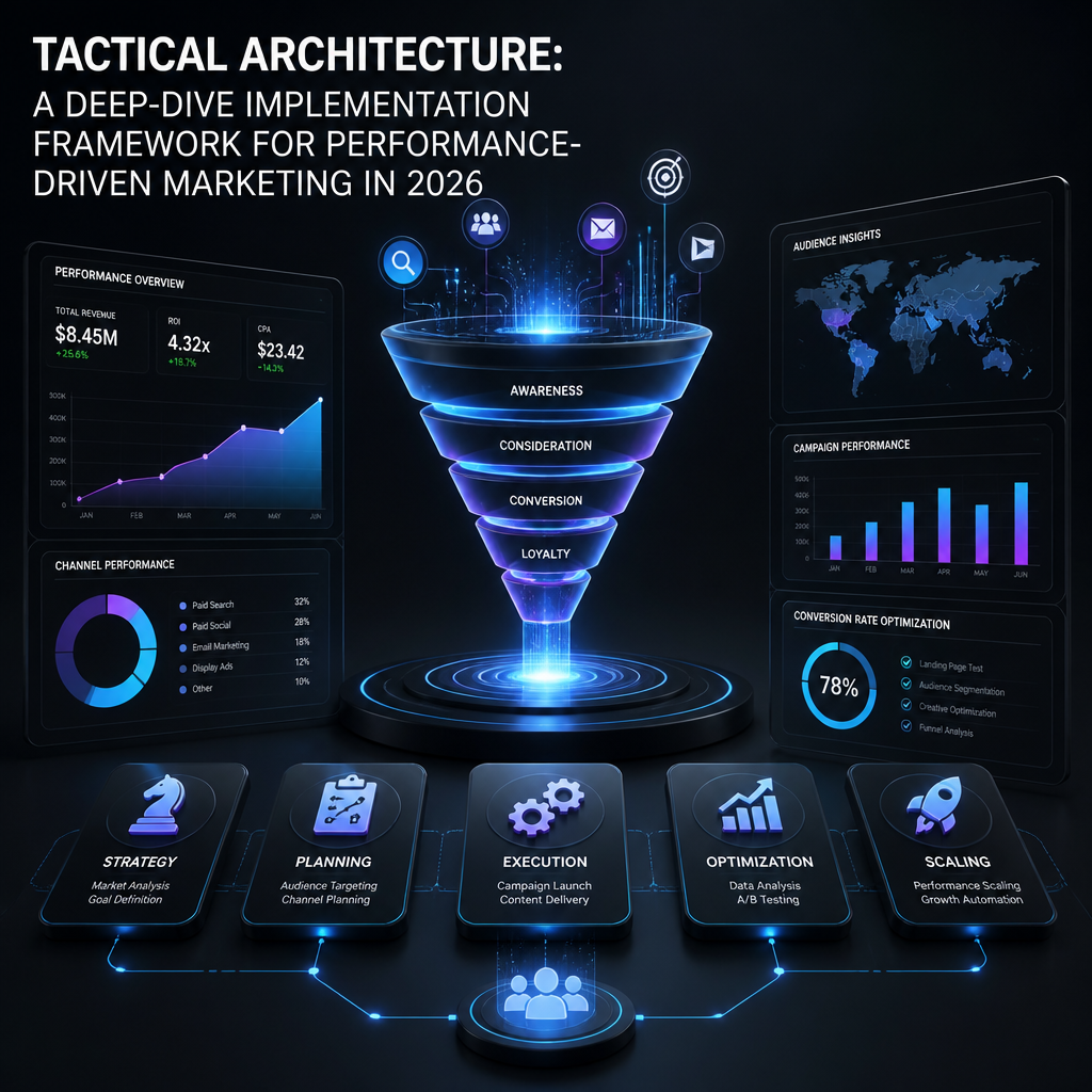 Tactical Architecture: A Deep-Dive Implementation Framework for Performance-Driven Marketing in 2026